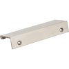 Elements By Hardware Resources 4" Overall Length Satin Nickel Edgefield Cabinet Tab Pull A500-4SN